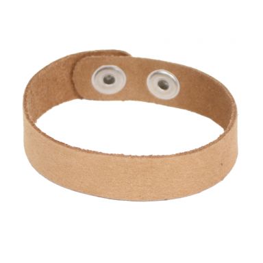 Nubuck Leather Cuff, 20.5cm x 1.5cm